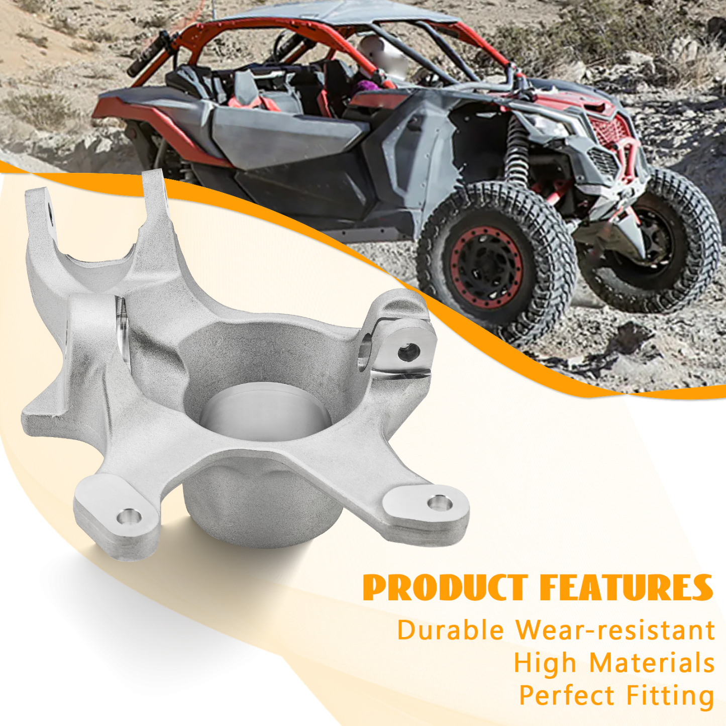 Front Right Passenger Side Steering Knuckle Spindle Fits for Can Am Maverick X3 R RR 2019-2024 