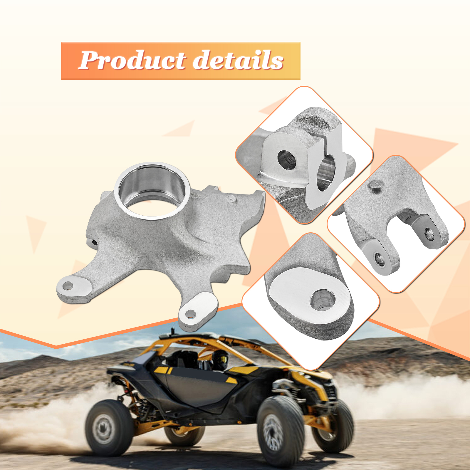 Front Right Passenger Side Steering Knuckle Spindle Fits for Can Am Maverick X3 R RR 2019-2024 