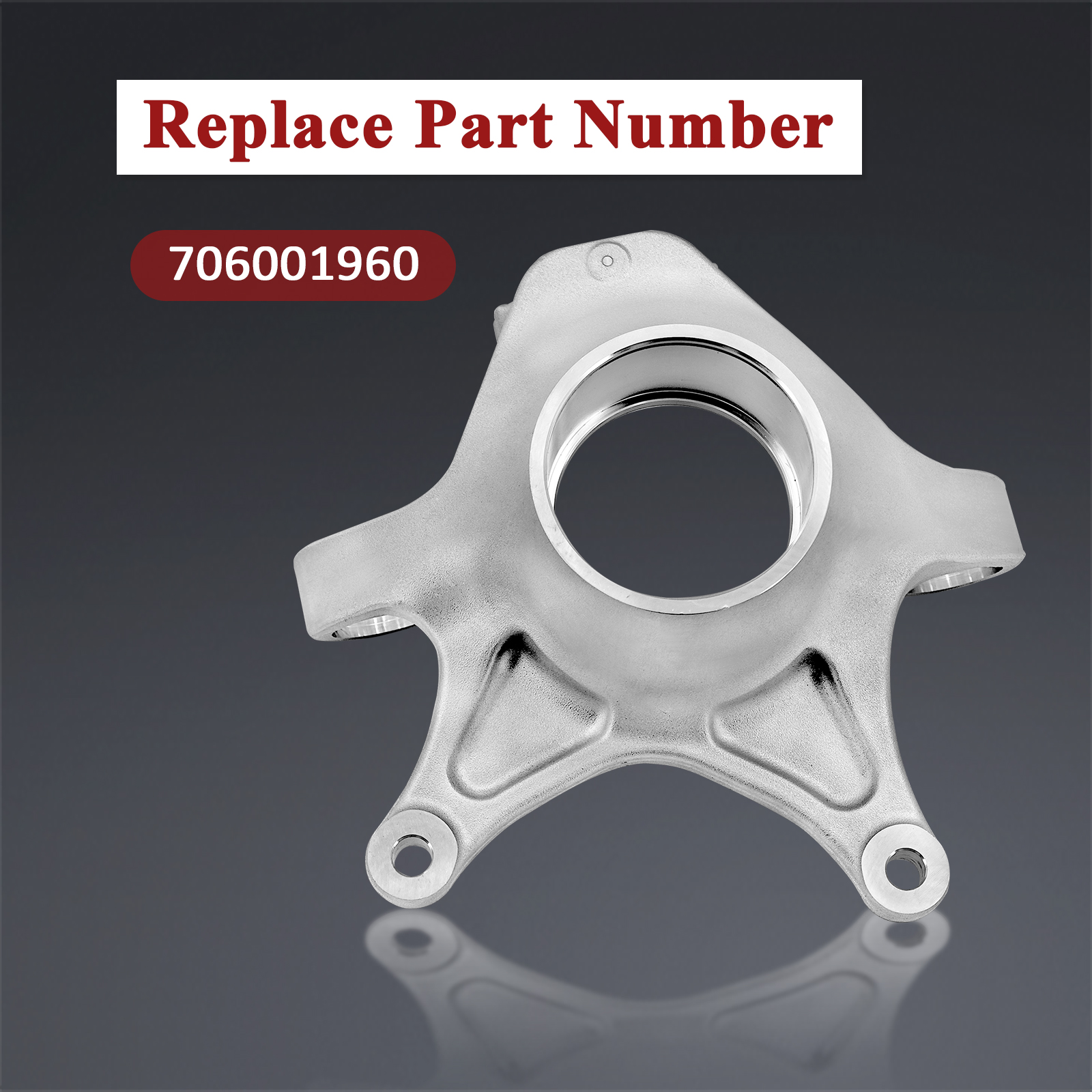 Rear Left Driver Side Knuckle Spindle Replacement for Can Am Maverick X3 R RR 2017-2020 (Left Driver Side)