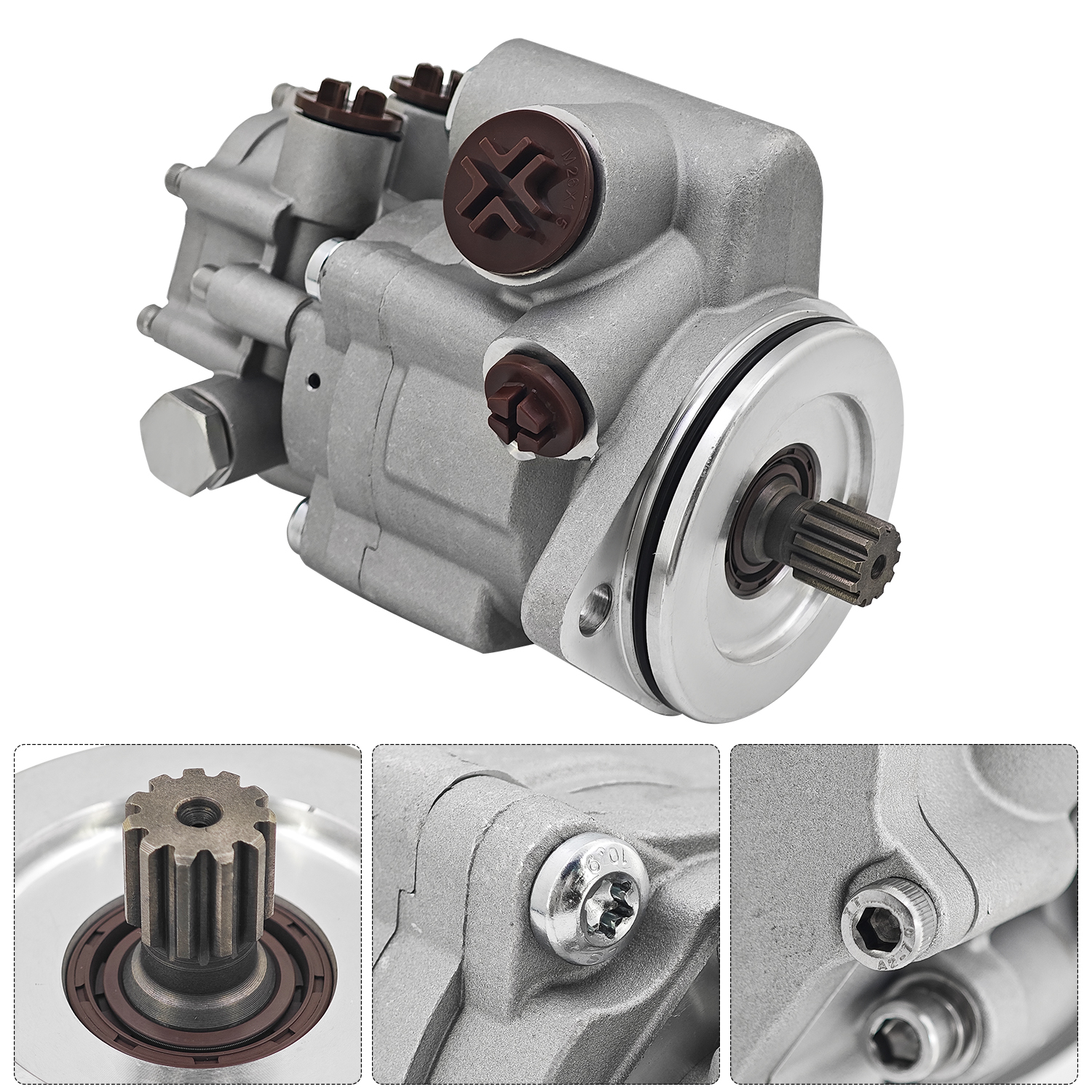 Power Steering Pump Fits for Paccar MX-13 EPA 17 Steering and Fuel Lift Pump