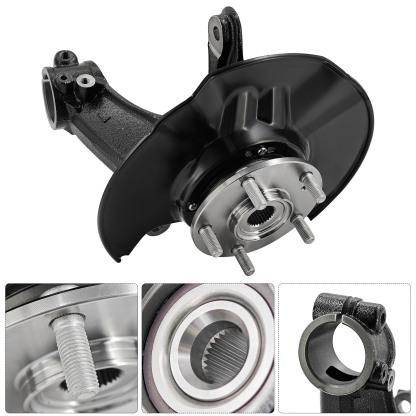 Front Right & Left Steering Knuckle Compatible with Honda Civic 2016-2021