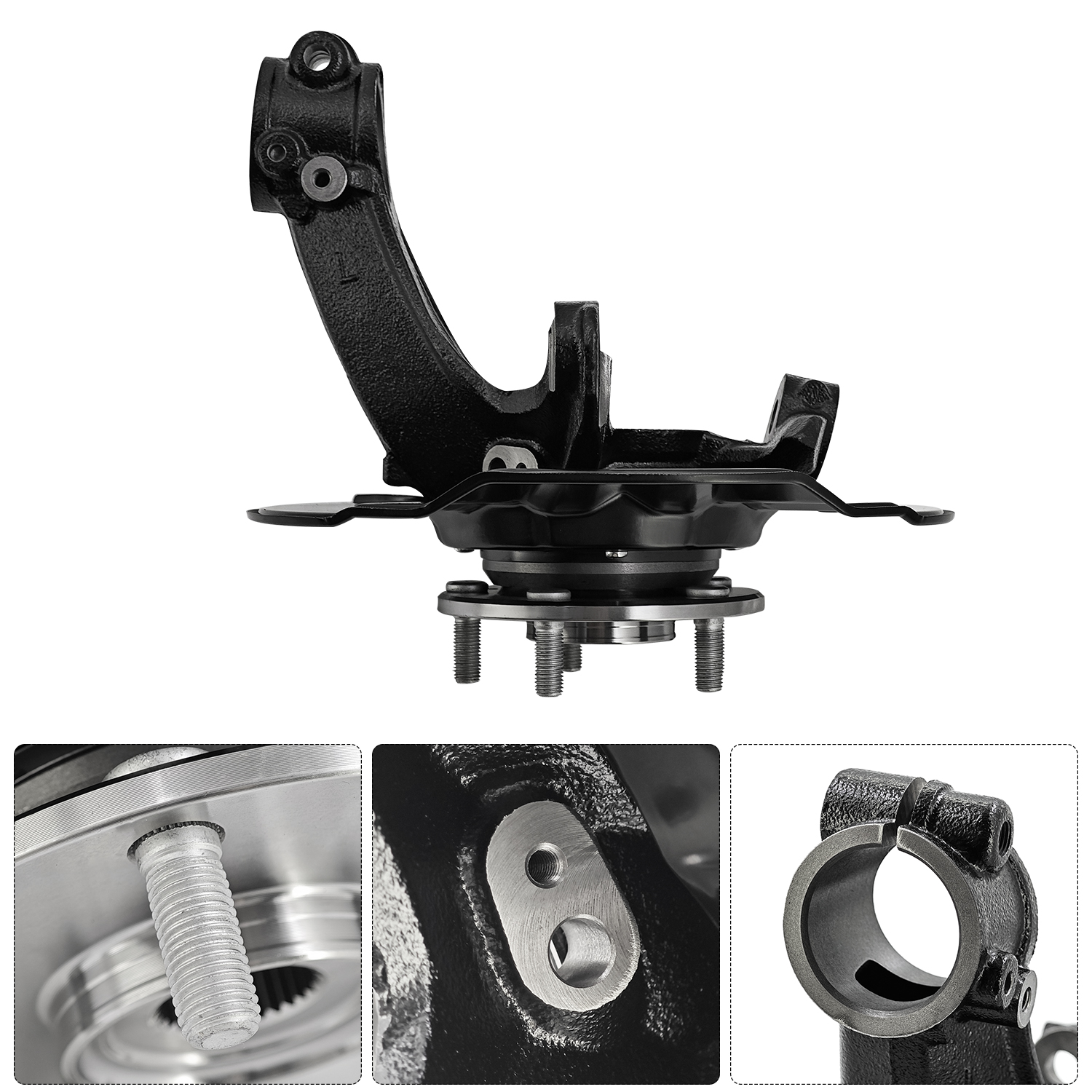 Front Right & Left Steering Knuckle Compatible with Honda Civic 2016-2021