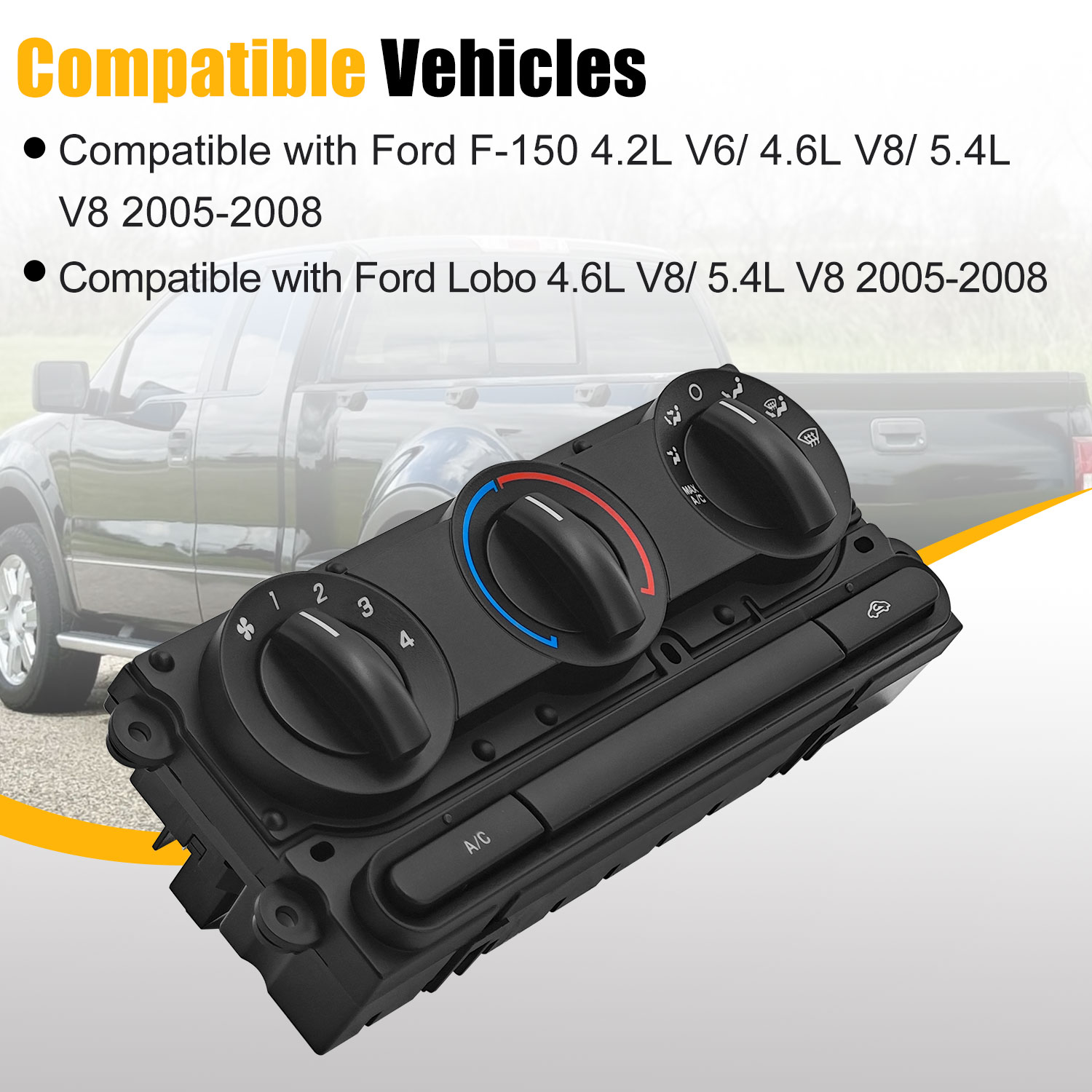Climate Control Module for Ford F-150, Lobo 2005-2008