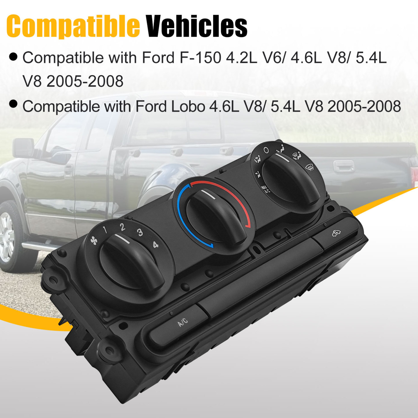 Climate Control Module for Ford F-150, Lobo 2005-2008