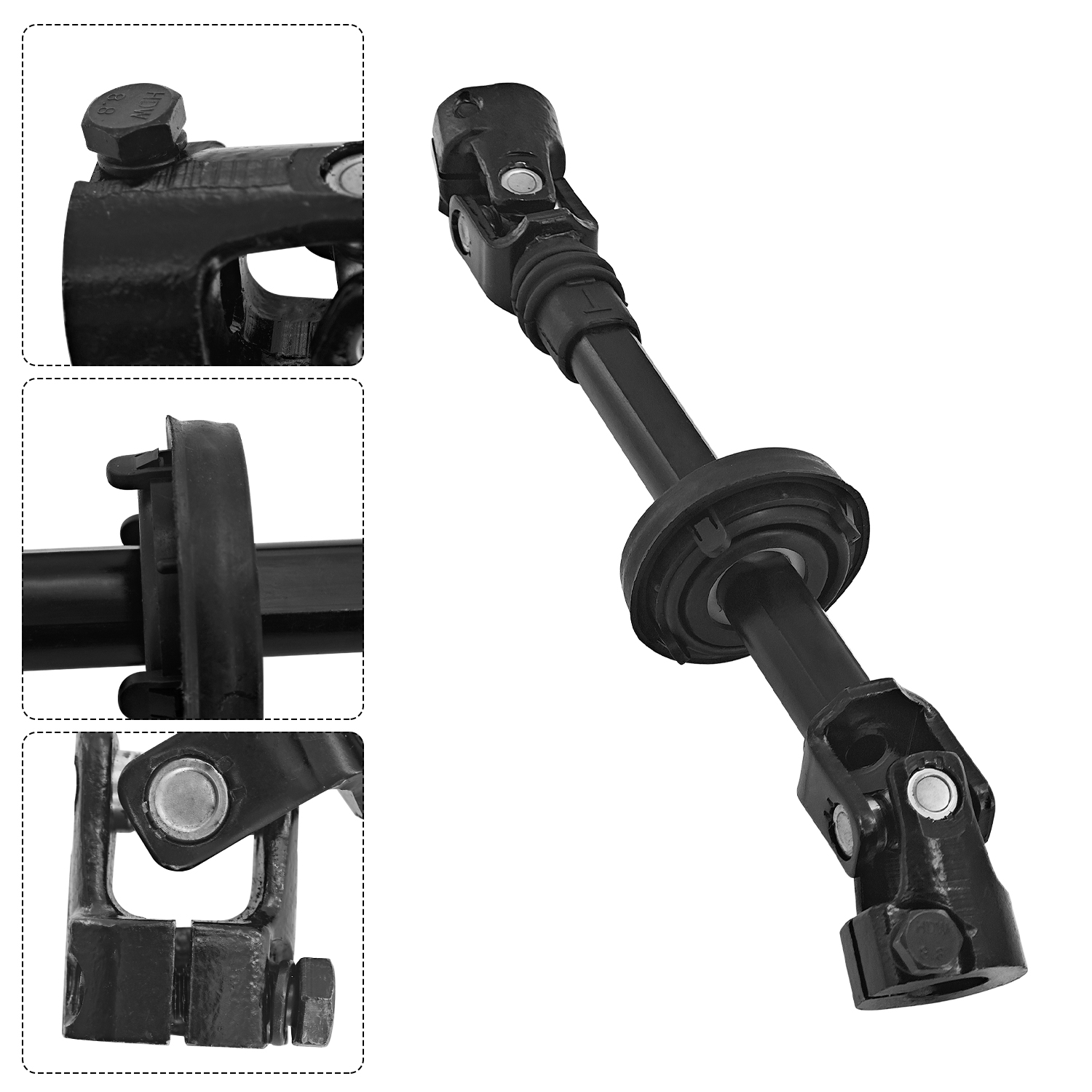 Upper Steering Shaft Column Assembly w/U-Joint Fits for Jeep Wrangler 2002-2006 2.4L 2.5L 4.0L