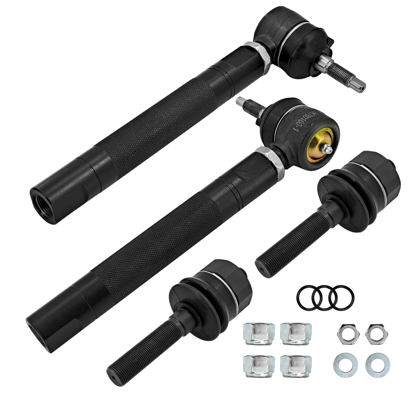 Heavy Duty Tie Rod Ends Kit Fits for Chevy Silverado GMC Sierra 2500 HD 4WD 2001-2010, 0-6" Adjustable Tie Rod Kits Fit for 3500 4WD 2001-2006