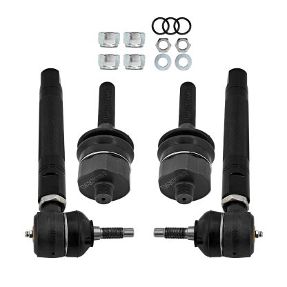 Heavy Duty Tie Rod Ends Kit Fits for Chevy Silverado GMC Sierra 2500 HD 4WD 2001-2010, 0-6" Adjustable Tie Rod Kits Fit for 3500 4WD 2001-2006