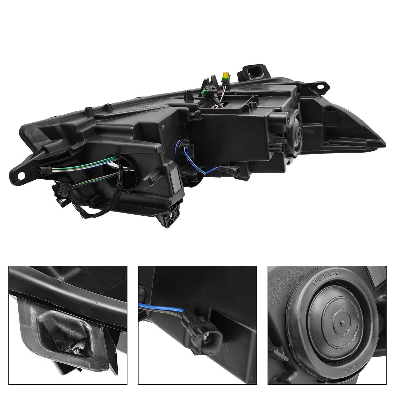 Left Driver Side Xenon HID Headlight Assy for 2017-2020 Lincoln Continental 2.7L 3.0L EcoBoost 3.7L Duratec, w/Headlamp Leveling