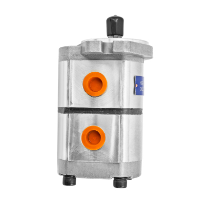 HGP-33A-F6-6R Hydraulic Tandem Double Gear Pump 17.46mm 25MPa