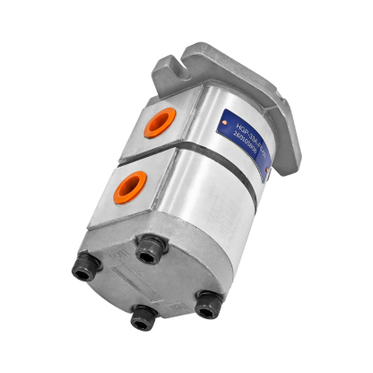 HGP-33A-F6-6R Hydraulic Tandem Double Gear Pump 17.46mm 25MPa