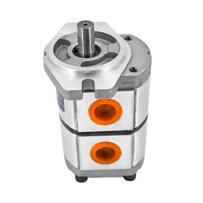 HGP-33A-F6-6R Hydraulic Tandem Double Gear Pump 17.46mm 25MPa