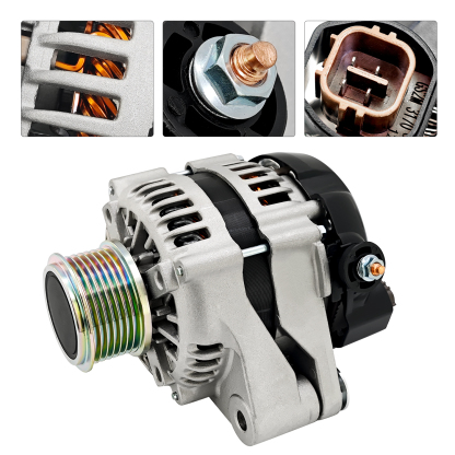  12V Alternator w/ 7 slots Fits for Toyota Diesel Forklift 1KD 8FD35U 8FD40U 8FD45U 8FD50U 8FD60U 8FD70U 8FD80U