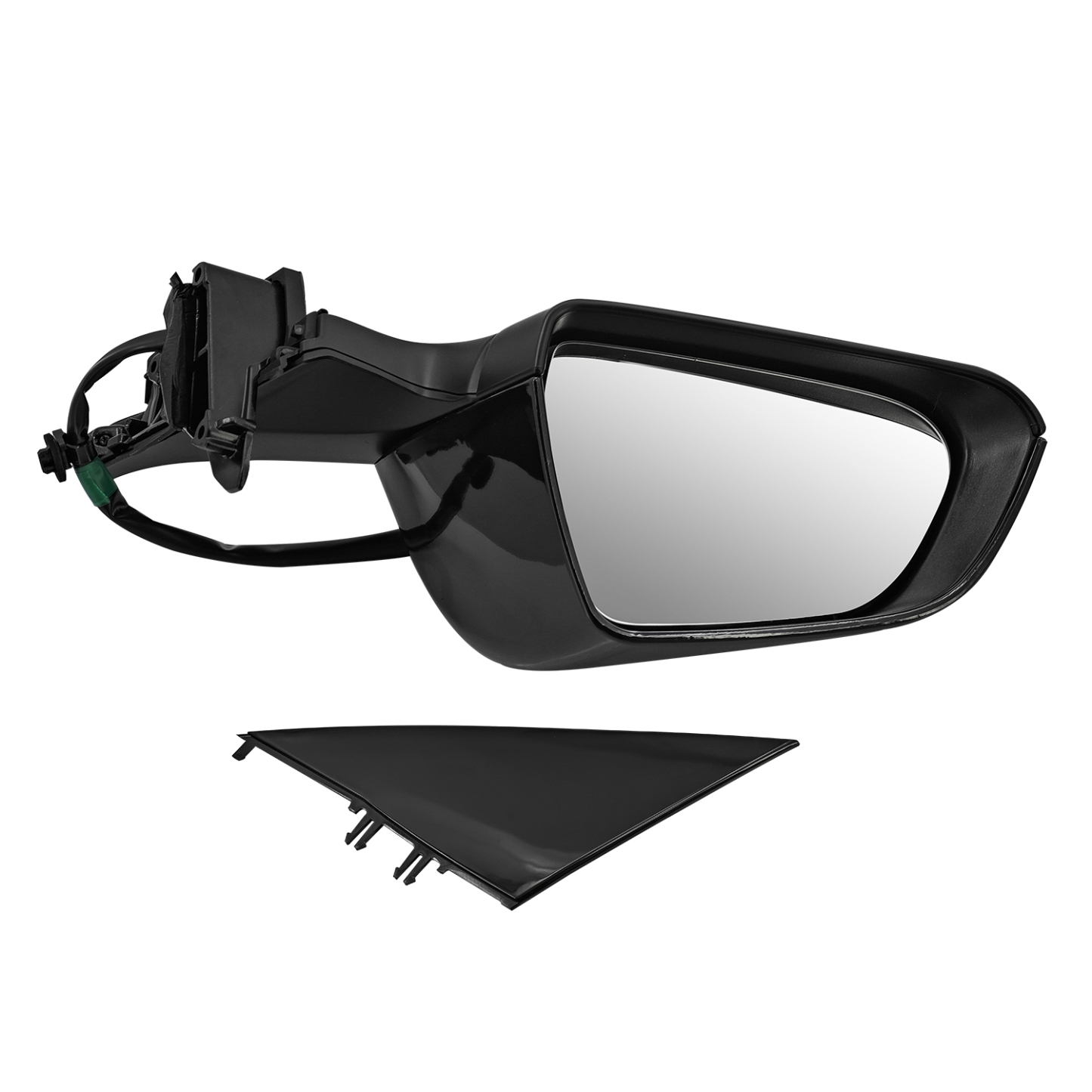 Left Driver Side Mirror Fits for Tesla Model 3 2021-2025,  No Antenna, 10-Pin, Power Folding and Adjustment, Position Memory, Heated Defrost