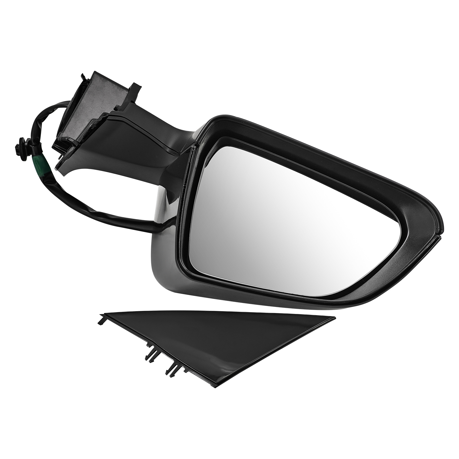 Left Driver Side Mirror Fits for Tesla Model 3 2021-2025,  No Antenna, 10-Pin, Power Folding and Adjustment, Position Memory, Heated Defrost