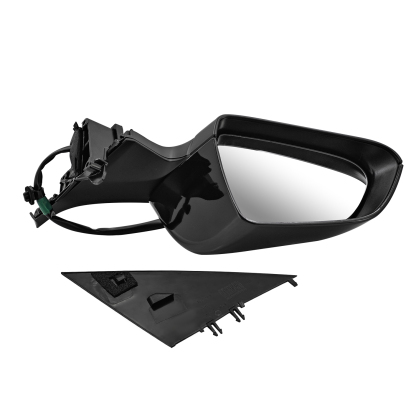 Left Driver Side Mirror Fits for Tesla Model 3 2021-2025,  No Antenna, 10-Pin, Power Folding and Adjustment, Position Memory, Heated Defrost