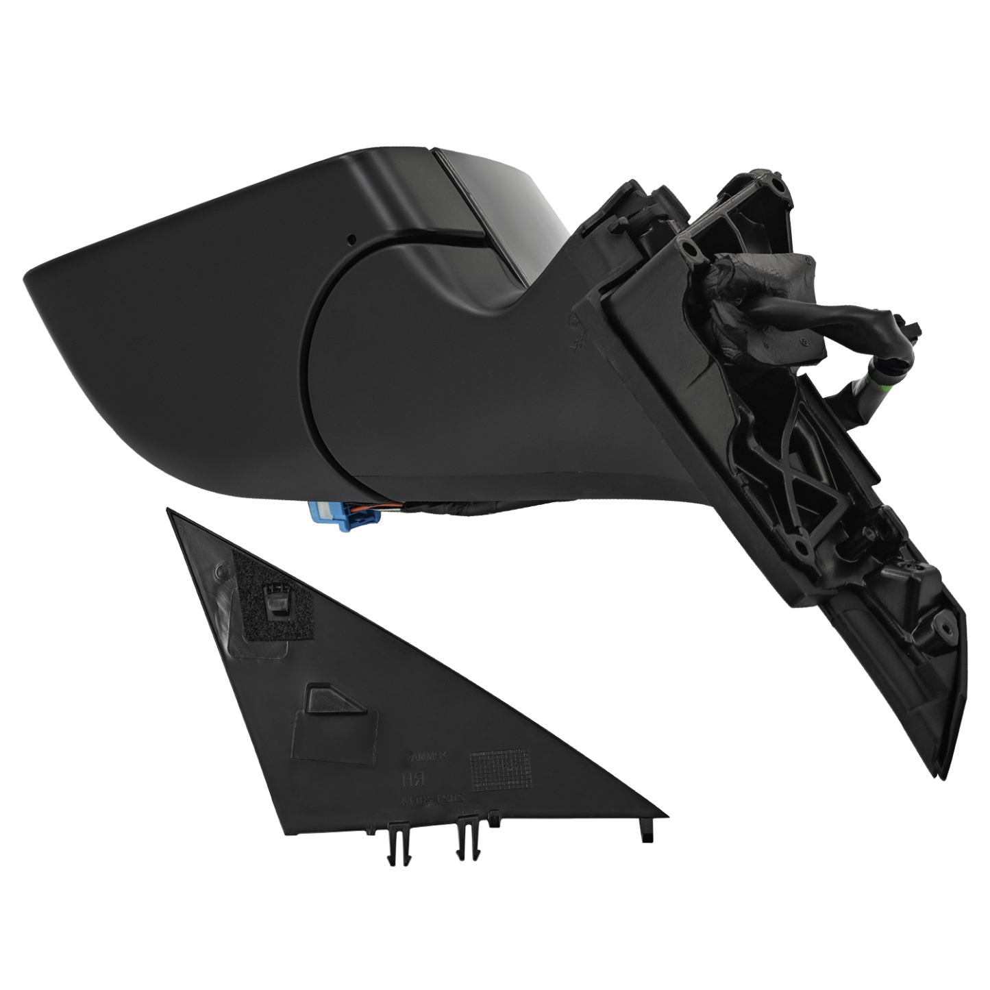 Left Driver Side Mirror New for Tesla Model 3 2021-2025, 11-Pin Stealth Gray, Electronic Auto-Dimming, Power Folding, Position Memory, Heated Defrost, No Antenna 