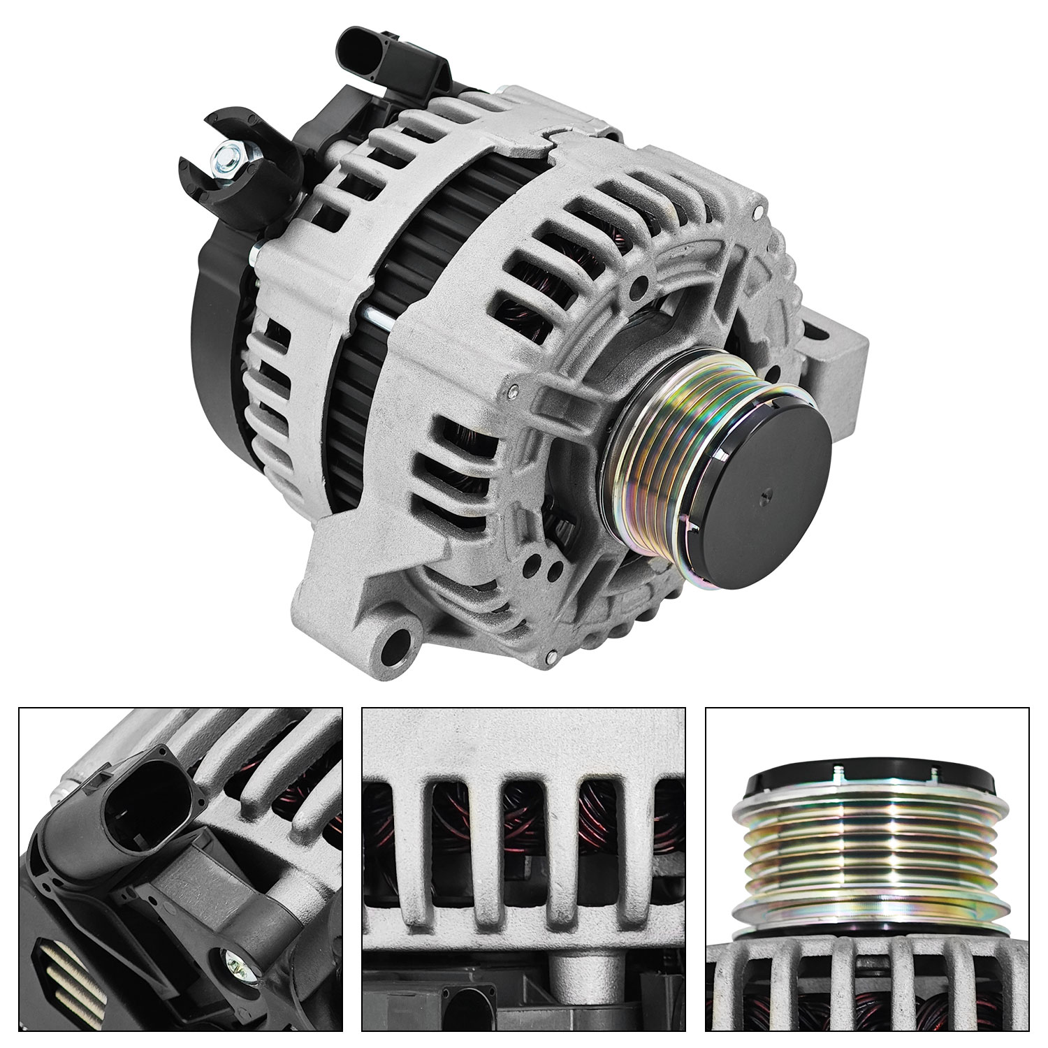150A 12V Alternator Compatible with Volvo C30 C70 2007-2013 S40 V50 2007-2011 2.4L 2.5L