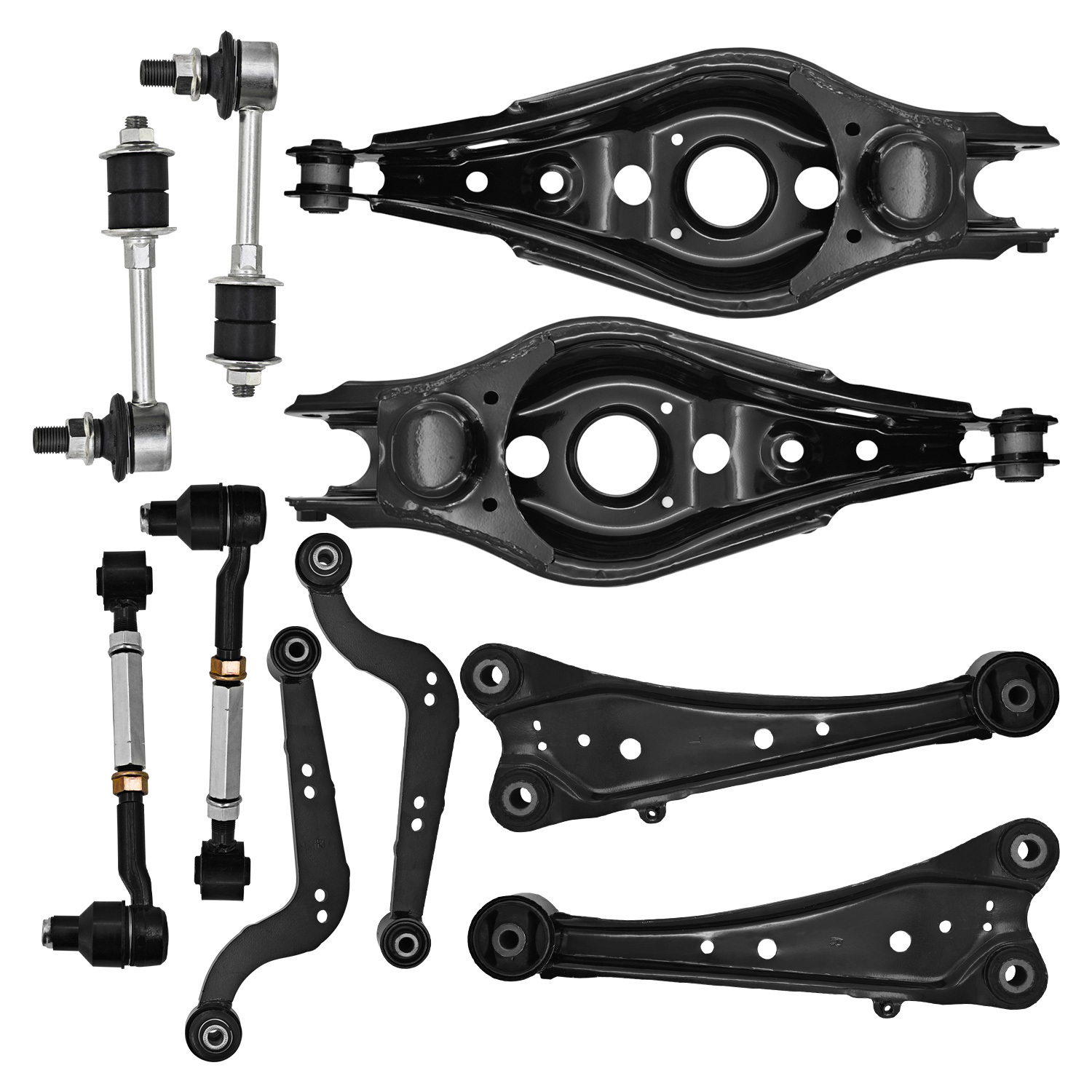 10Pcs Rear Lateral &Upper & Lower Rearward Control Arm Set w/Sway Bar End Links Fits for Toyota RAV4 2006-2018 Fit for Lexus NX300 2018-2021 NX300h 2015-2021