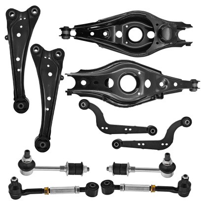10Pcs Rear Lateral &Upper & Lower Rearward Control Arm Set w/Sway Bar End Links Fits for Toyota RAV4 2006-2018 Fit for Lexus NX300 2018-2021 NX300h 2015-2021