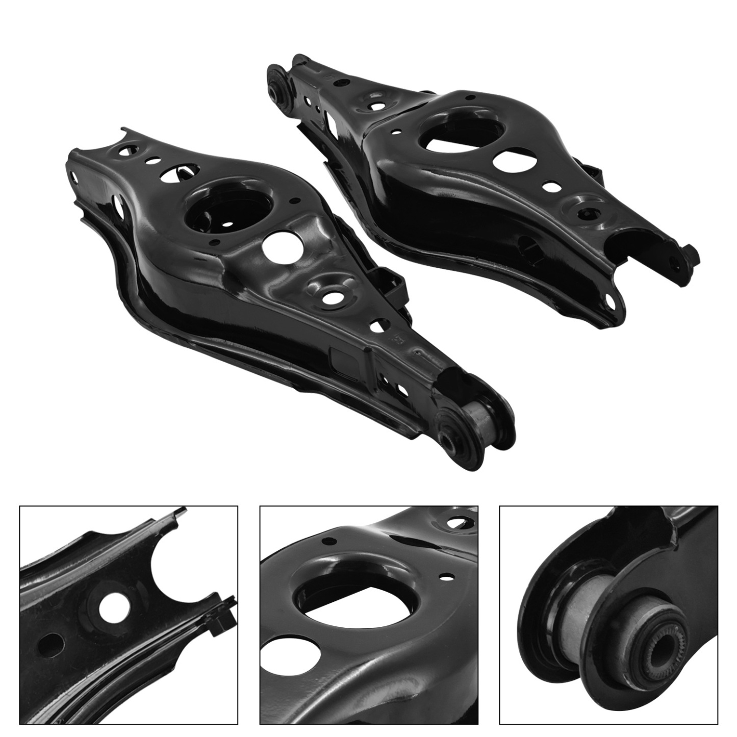 10Pcs Rear Lateral &Upper & Lower Rearward Control Arm Set w/Sway Bar End Links Fits for Toyota RAV4 2006-2018 Fit for Lexus NX300 2018-2021 NX300h 2015-2021