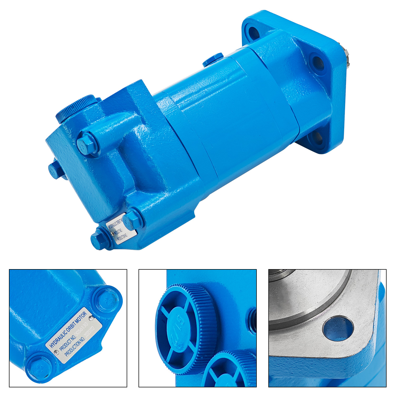 BM5-400 Hydraulic Orbital Motor For ECSSTR072 Skid Steer Rotary Tiller 4 Hole