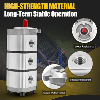 PGP510888G3LP AGT Triple Hydraulic Pump for Skid Steer Loader