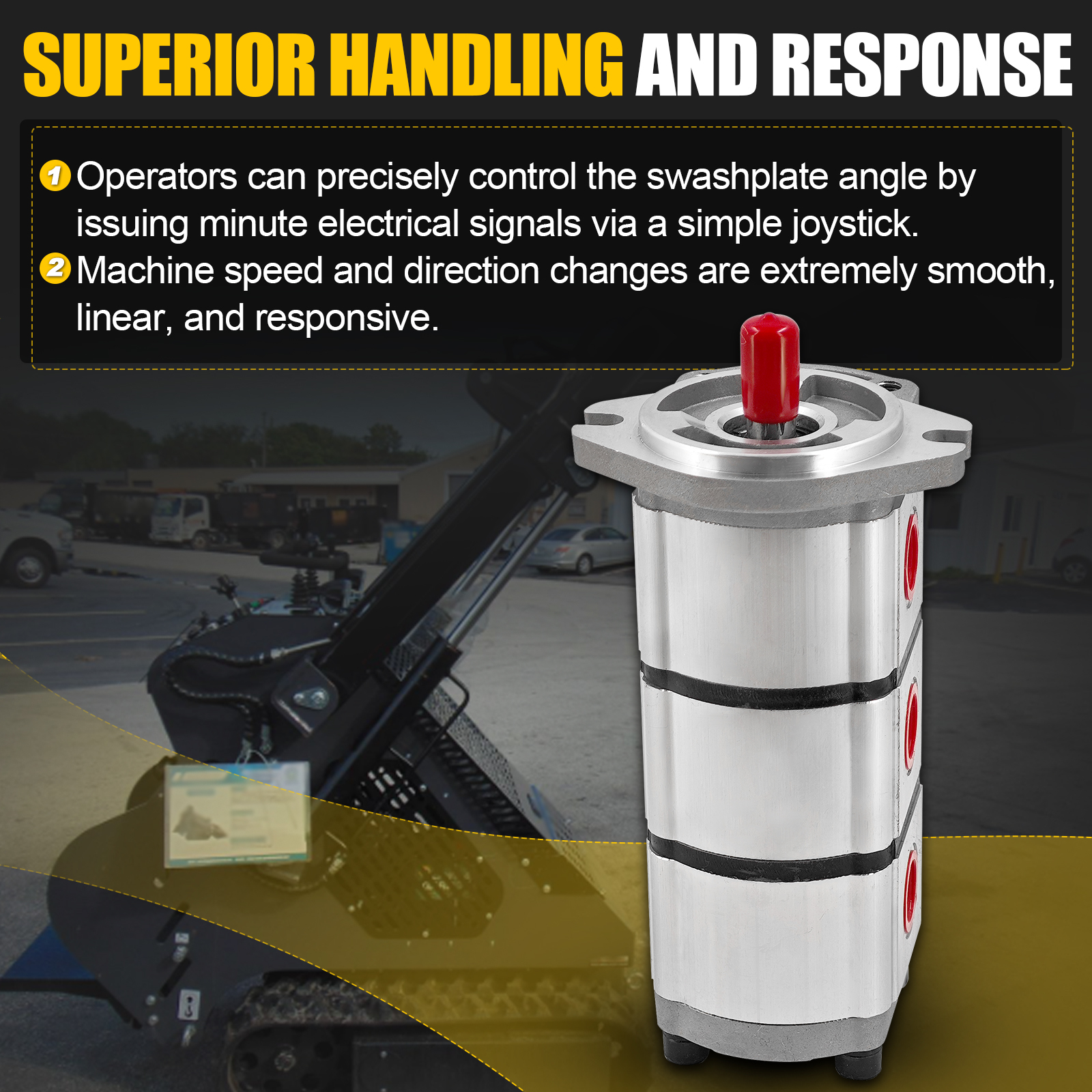 PGP510888G3LP AGT Triple Hydraulic Pump for Skid Steer Loader