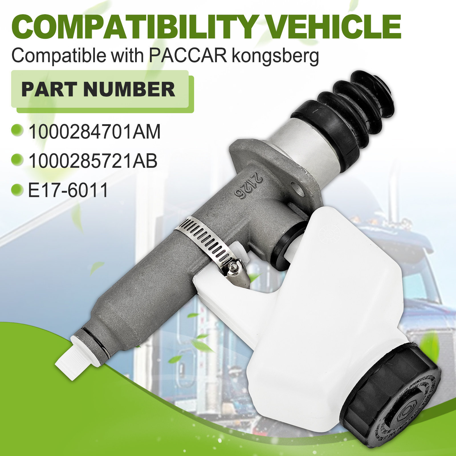  Clutch Cylinder Master with Reservoir for PACCAR Kongsberg #1000284701AM