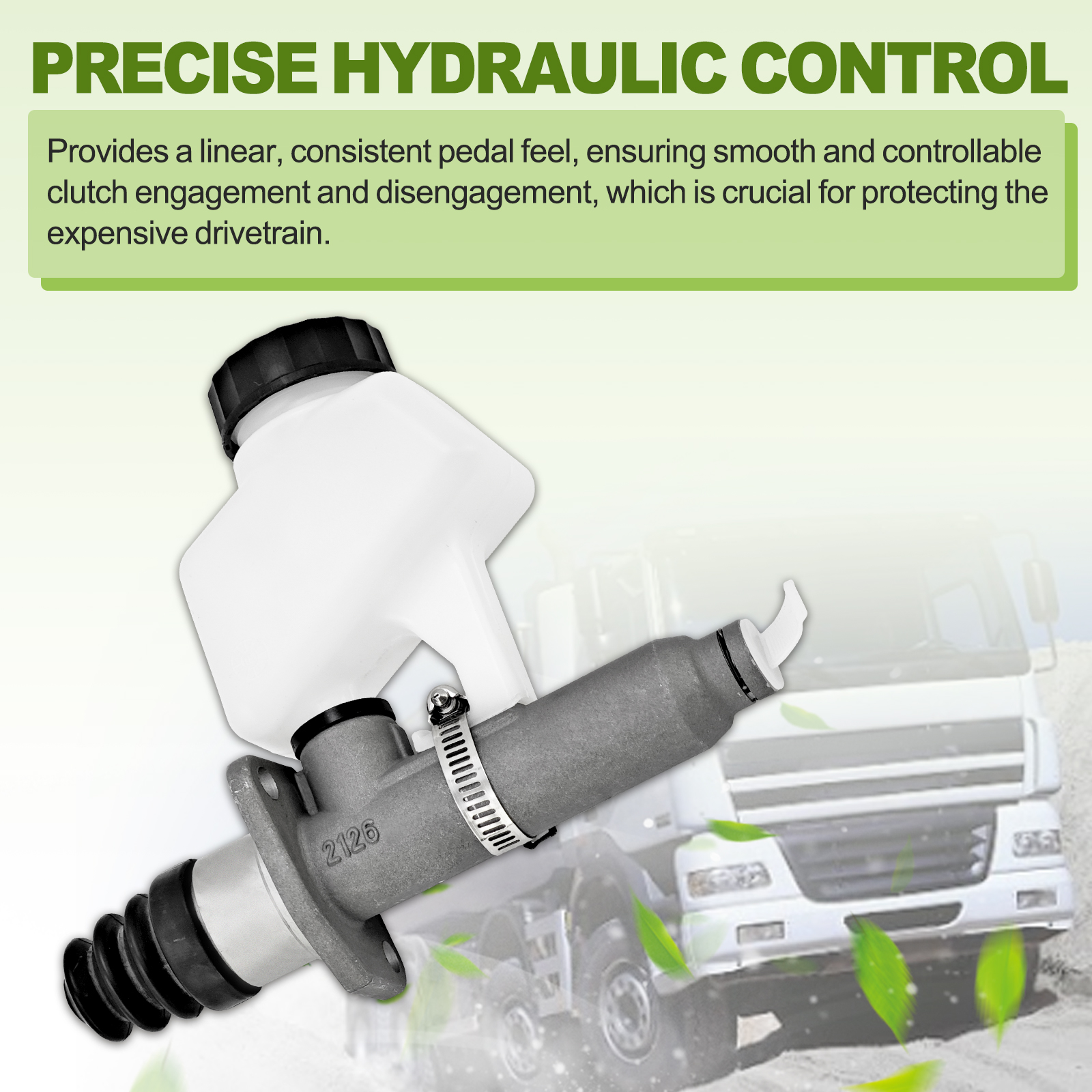  Clutch Cylinder Master with Reservoir for PACCAR Kongsberg #1000284701AM