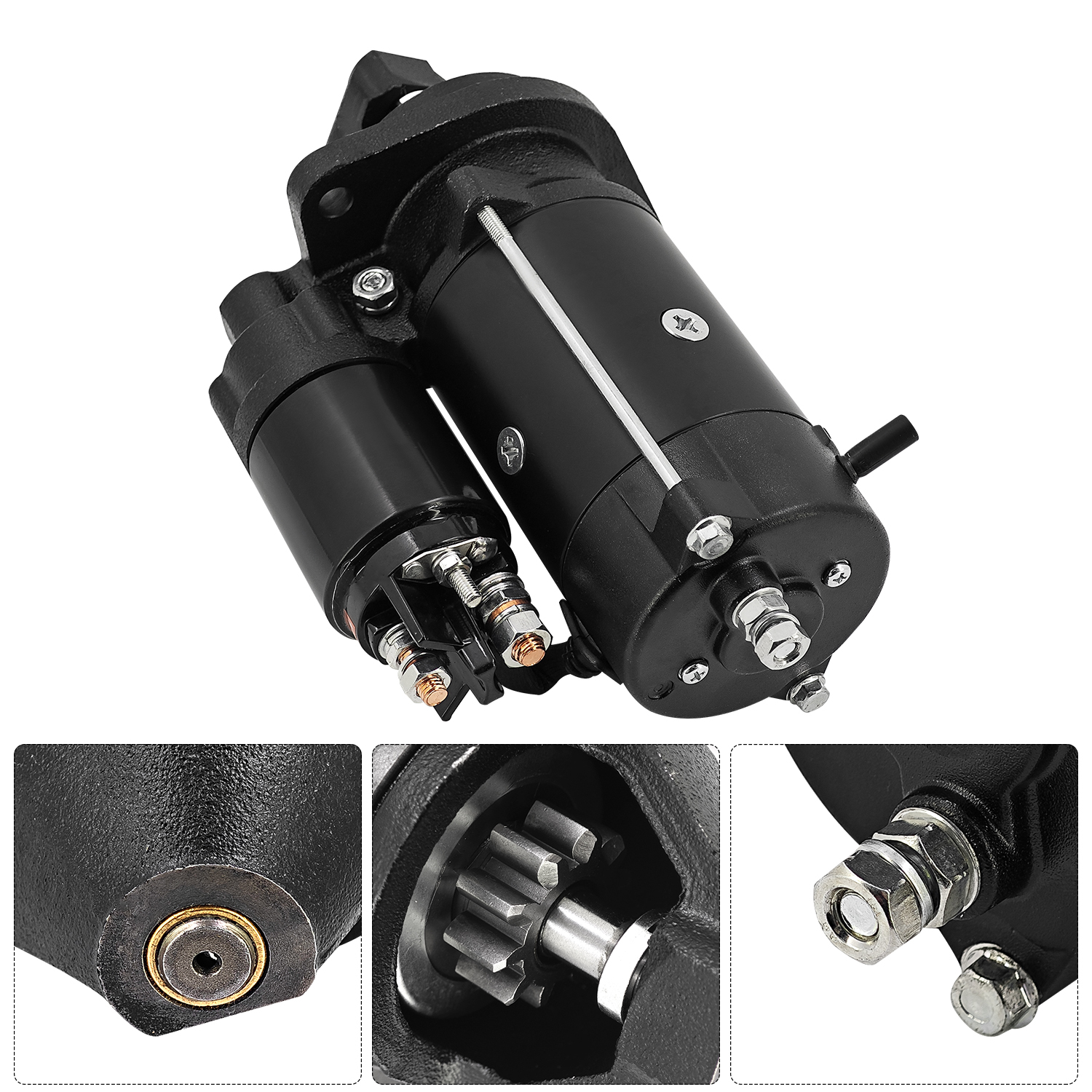 New 12V 9T Starter Motor Fits for Bobcat VF4D 610 600 700 720 620 for Clark Skid Steer Loader 371 525 530 721 733