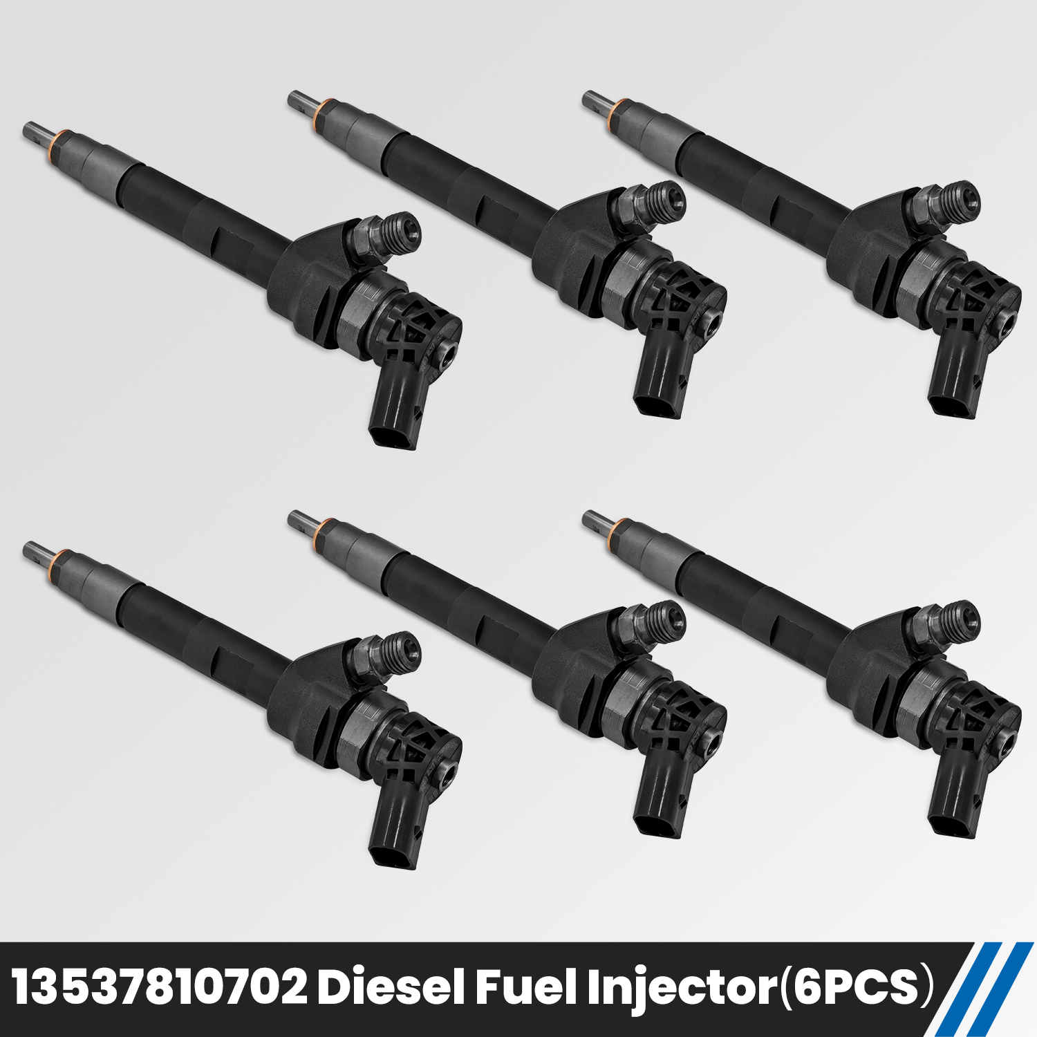 6Pcs Diesel Fuel Injector Compatible with BMW 1 3 5 Series X1 X3 X4 X5 X6 2.0d 3.0d