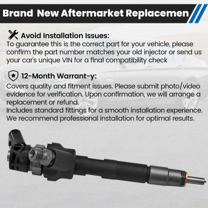 Diesel Fuel Injector Compatible with BMW 1 3 5 Series X1 X3 X4 X5 X6 2.0d 3.0d（1 PCS）