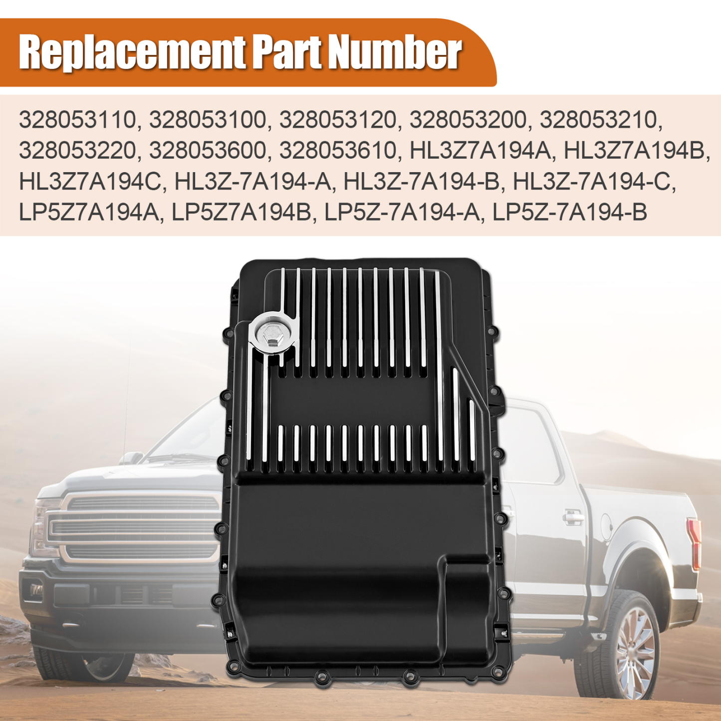 Heavy-Duty Cast Aluminum Transmission Oil Pan 10R80 for Ford F-150 Explorer Mustang Expedition Ranger Bronco 2017-2024 for Lincoln Navigator 2018-2024