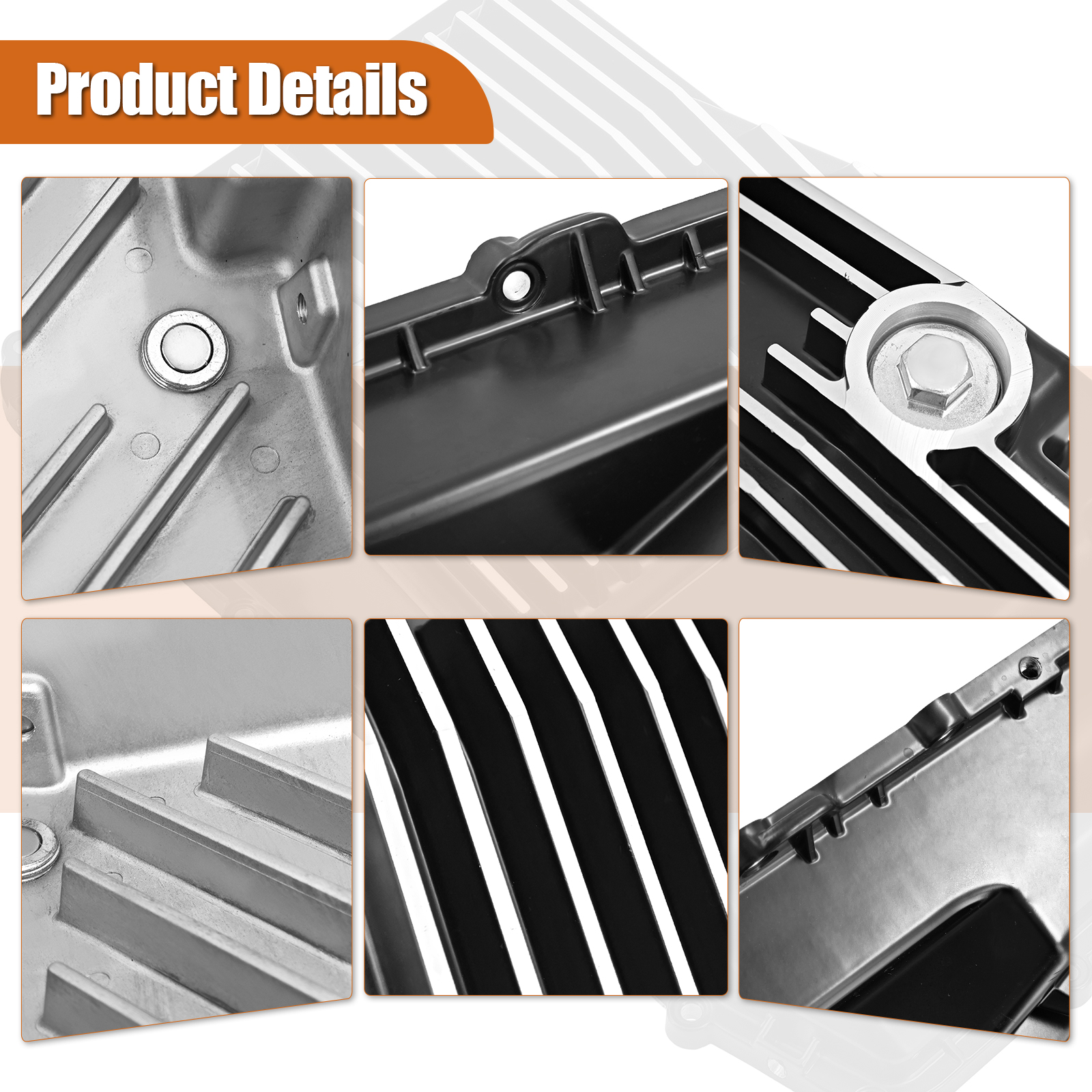 Heavy-Duty Cast Aluminum Transmission Oil Pan 10R80 for Ford F-150 Explorer Mustang Expedition Ranger Bronco 2017-2024 for Lincoln Navigator 2018-2024