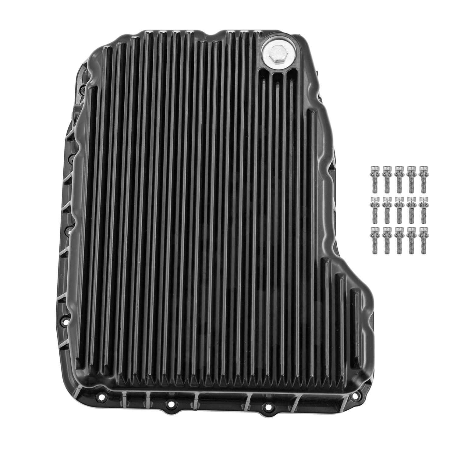 Heavy Duty Black Transmission Pan Fits for Dodge Ram 2500/3500 68RFE 6.7L Cummins 2007-2025