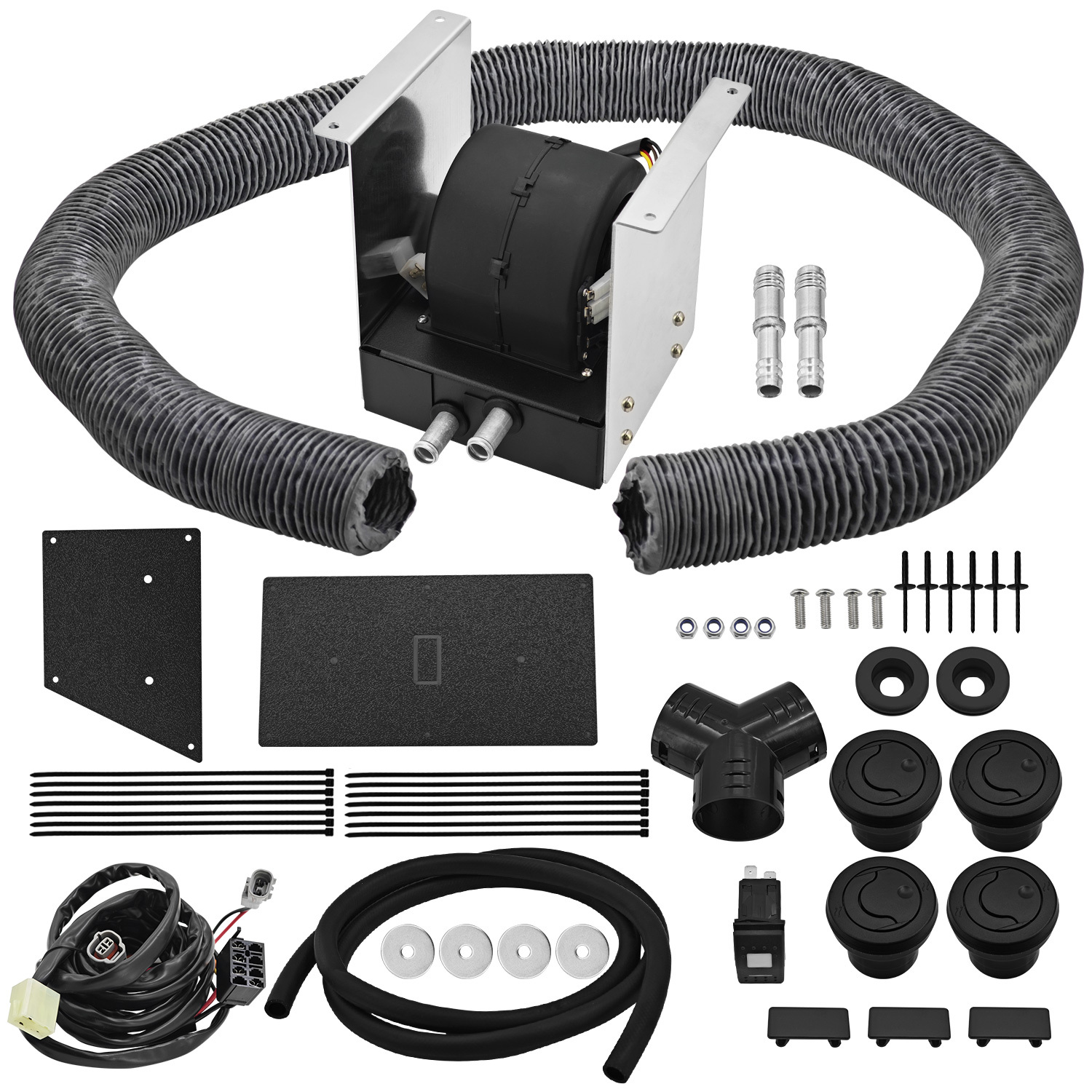 Cab Heater Kit With Defrost Fits for Honda Pioneer 1000-3/Pioneer 1000-5 2016-2025 18,000 BTU Heater