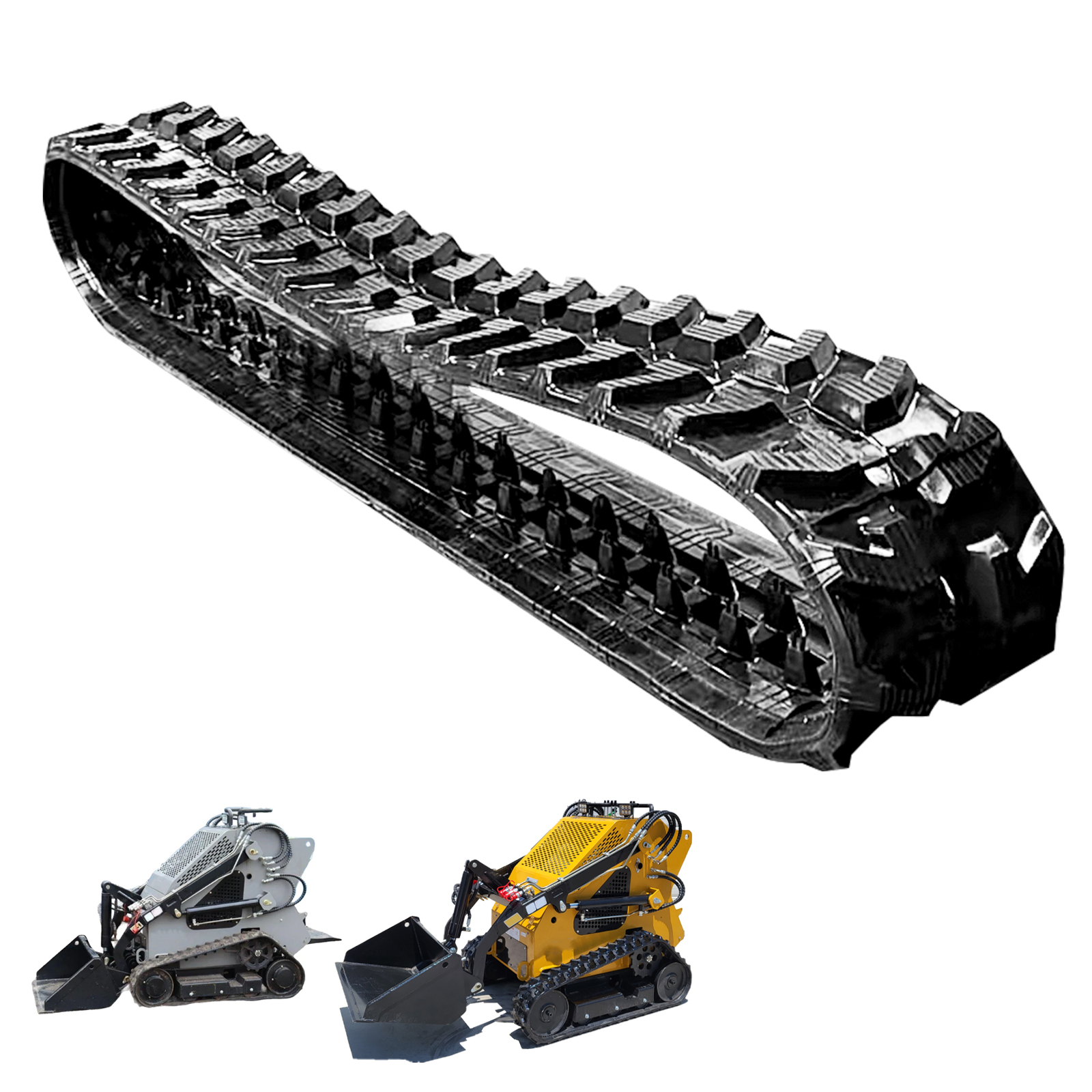 Heavy Duty Rubber Track for Mini Skid Steer Excavator | Compatible with AGT CBT23 and CRT23, Fits for Hitachi, Fits for Vermeer, Fits for Yanmar, Replace# AGT-CBT23LD CBT23LD