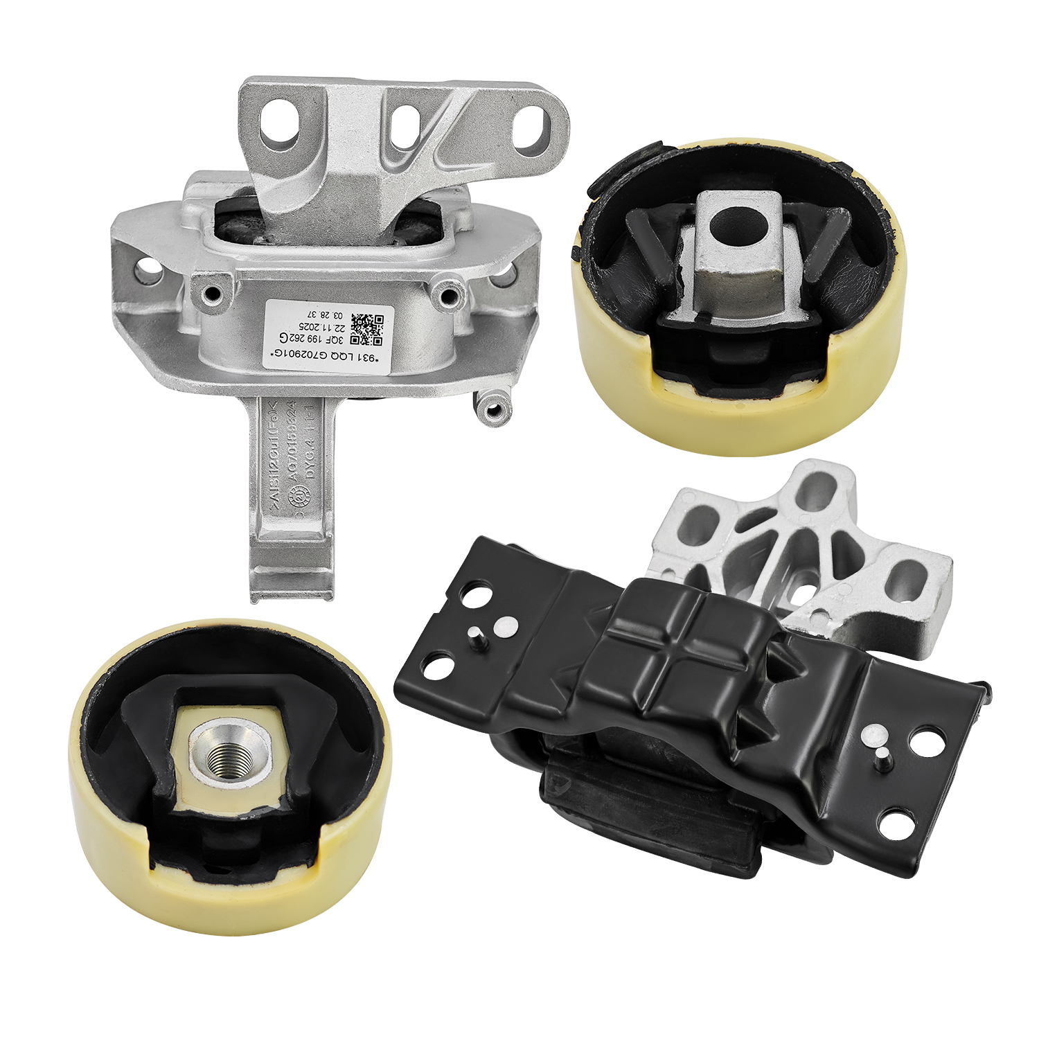 Engine & Transmission Mount Kit 4Pcs for Volkswagen 2018-2023 Atlas, 2020-2023 Atlas Cross Sport, 2019 2022 Teramont V6 3.6L