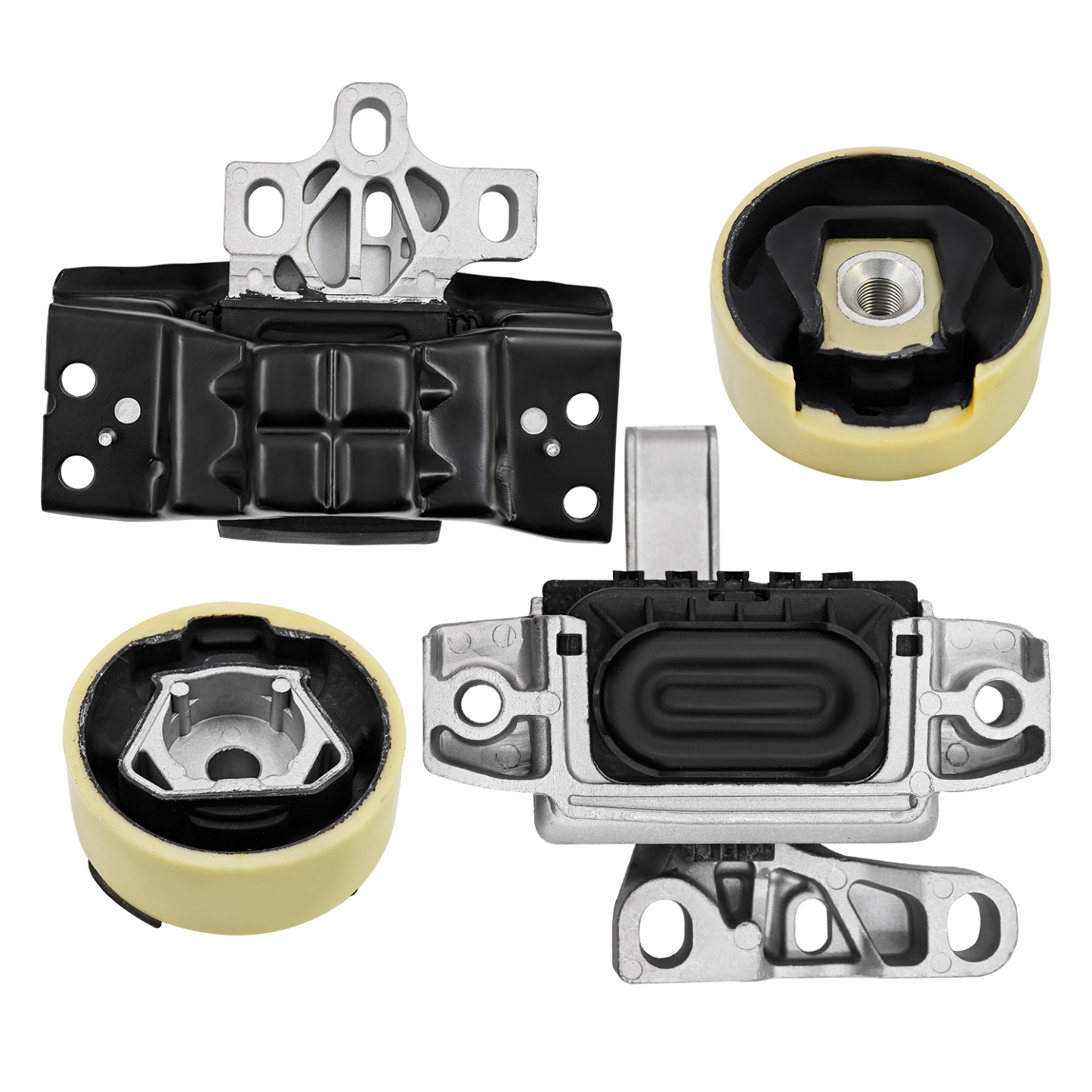 Engine & Transmission Mount Kit 4Pcs for Volkswagen 2018-2023 Atlas, 2020-2023 Atlas Cross Sport, 2019 2022 Teramont V6 3.6L