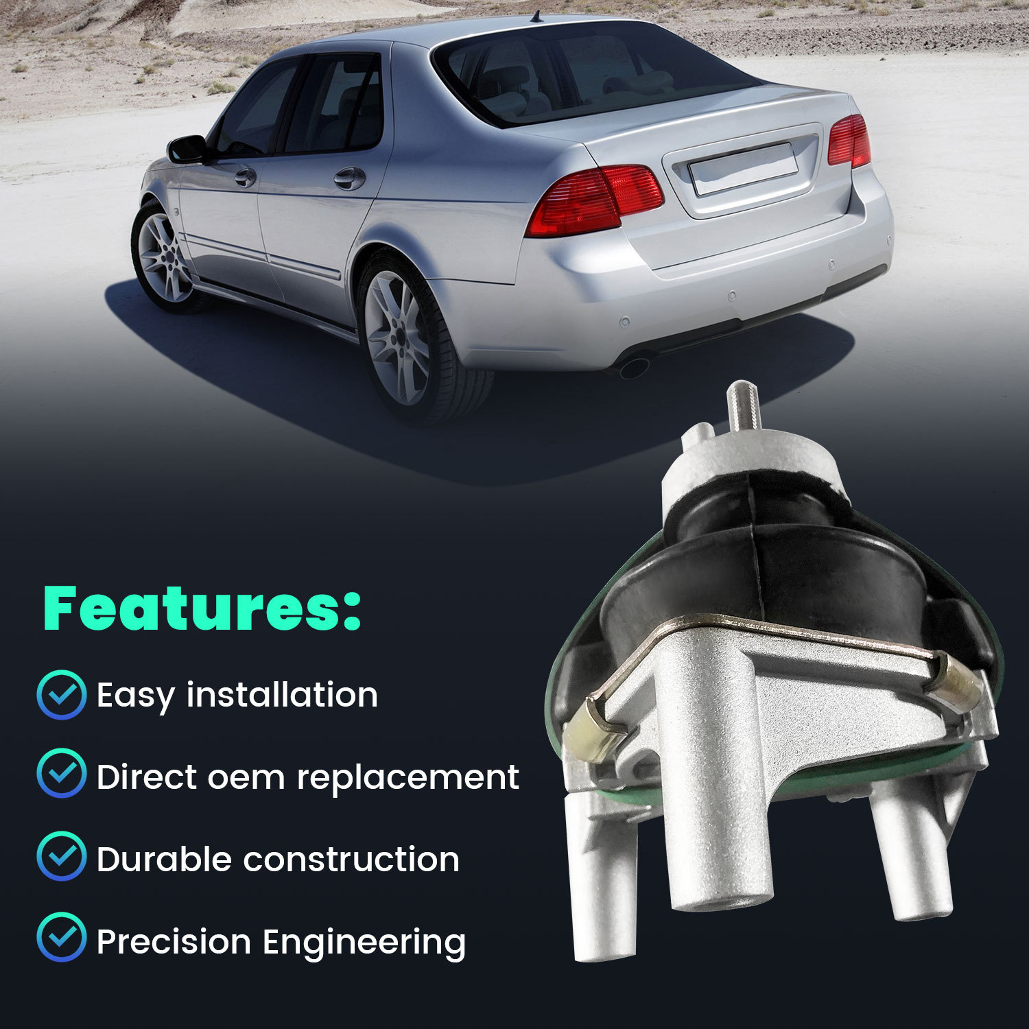 Rear Engine Mount Fits for Saab 9-5 1999-2009