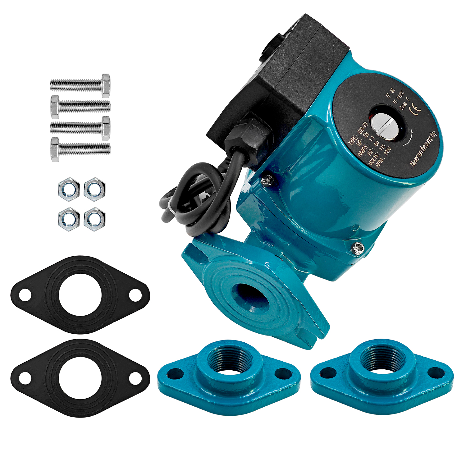 Cast Iron Cartridge Circulator Pump 1/8HP 115V Compatible with Taco Circulator Pump 0010F3