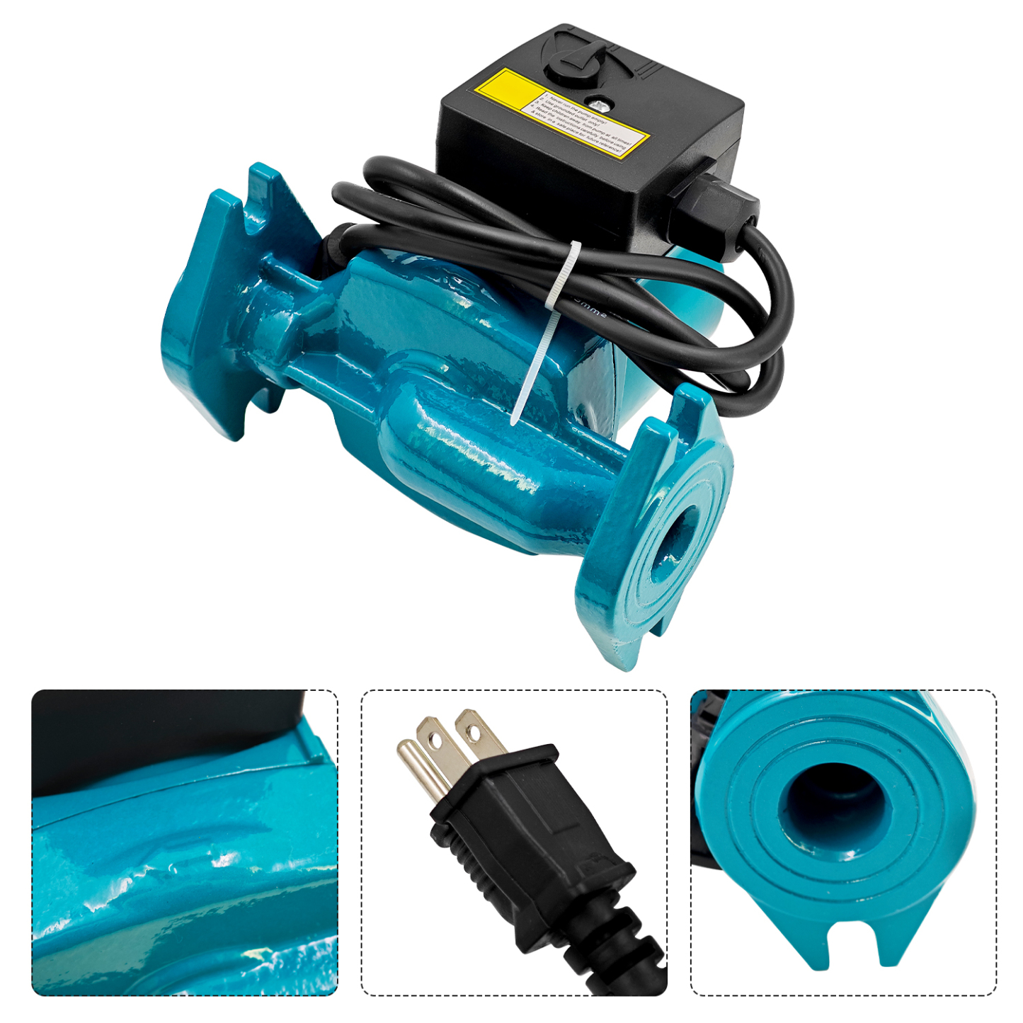 Cast Iron Cartridge Circulator Pump 1/8HP 115V Compatible with Taco Circulator Pump 0010F3