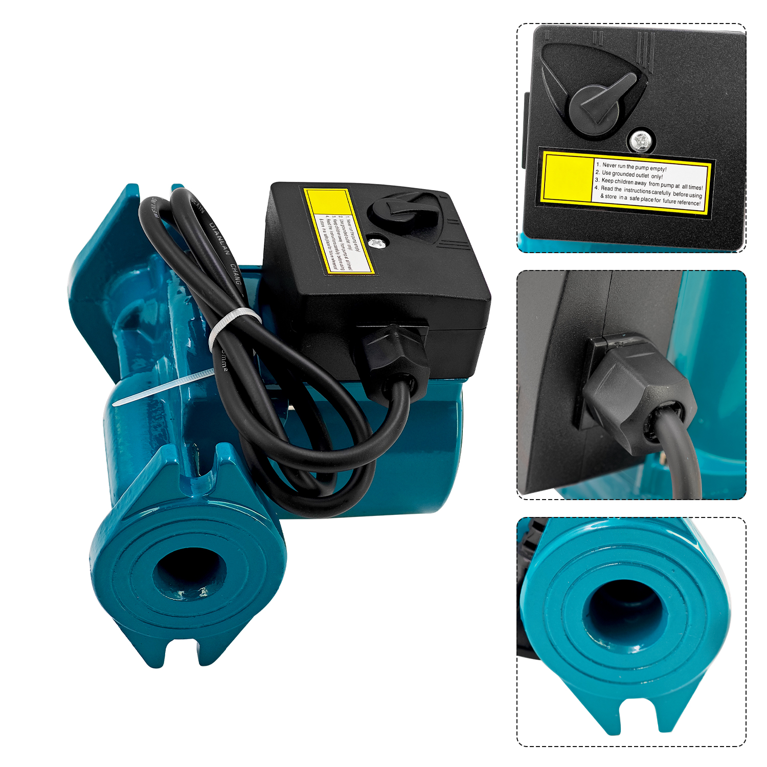 Cast Iron Cartridge Circulator Pump 1/8HP 115V Compatible with Taco Circulator Pump 0010F3