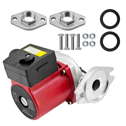 115V 1/6HP Circulator Pump Boiler Pump Used for Radiant Heating, Hydronic Heating, Fan Coil Heating, Solar System, Hot Water System Types
