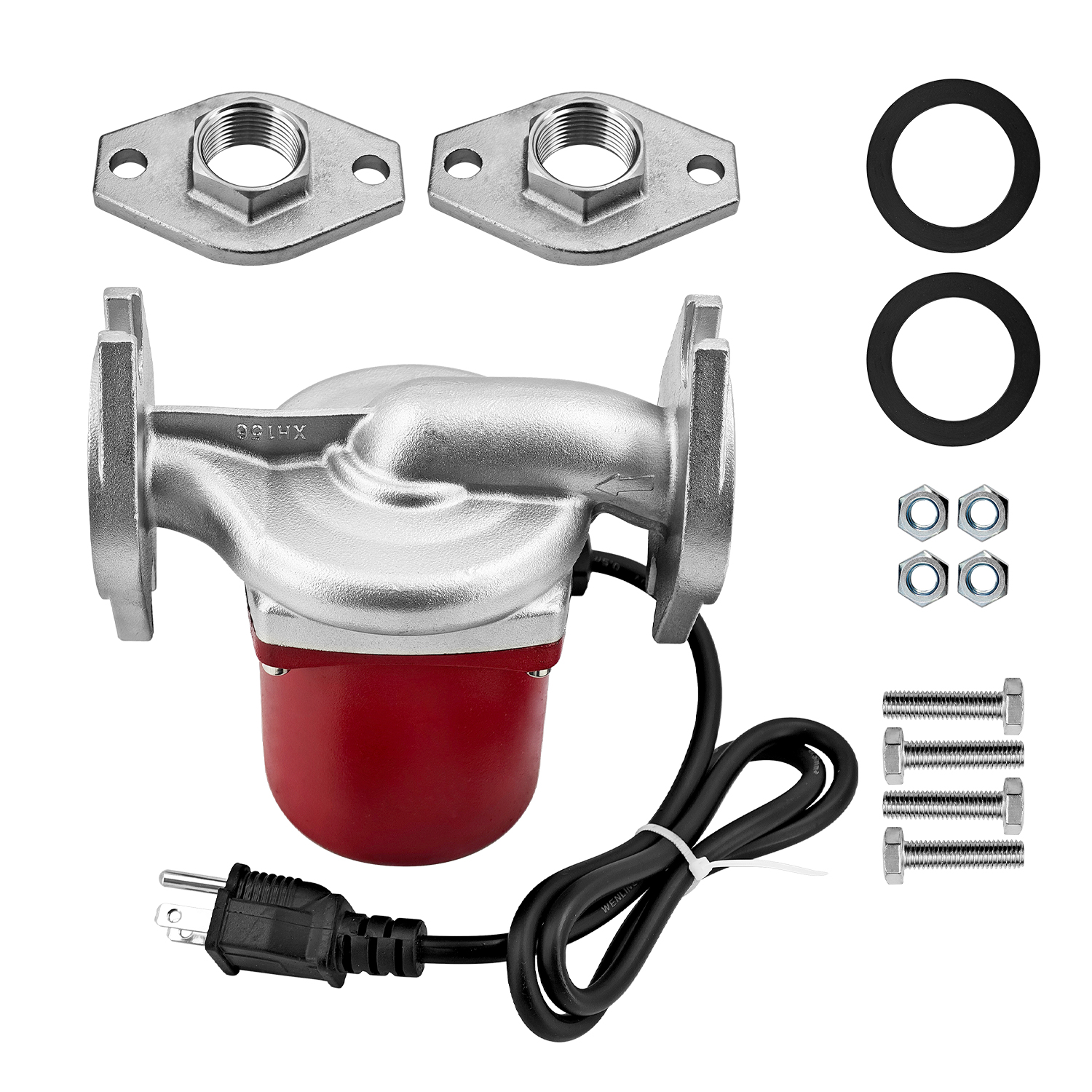 115V 1/6HP Circulator Pump Boiler Pump Used for Radiant Heating, Hydronic Heating, Fan Coil Heating, Solar System, Hot Water System Types