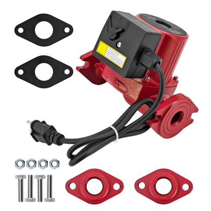 1/3 HP Water Circulator Pump Fits for Grundfos 230V 3-Speed, Hot Water Recirculating Pump for Hydronic Radiant Floor Domestic UPS43100F