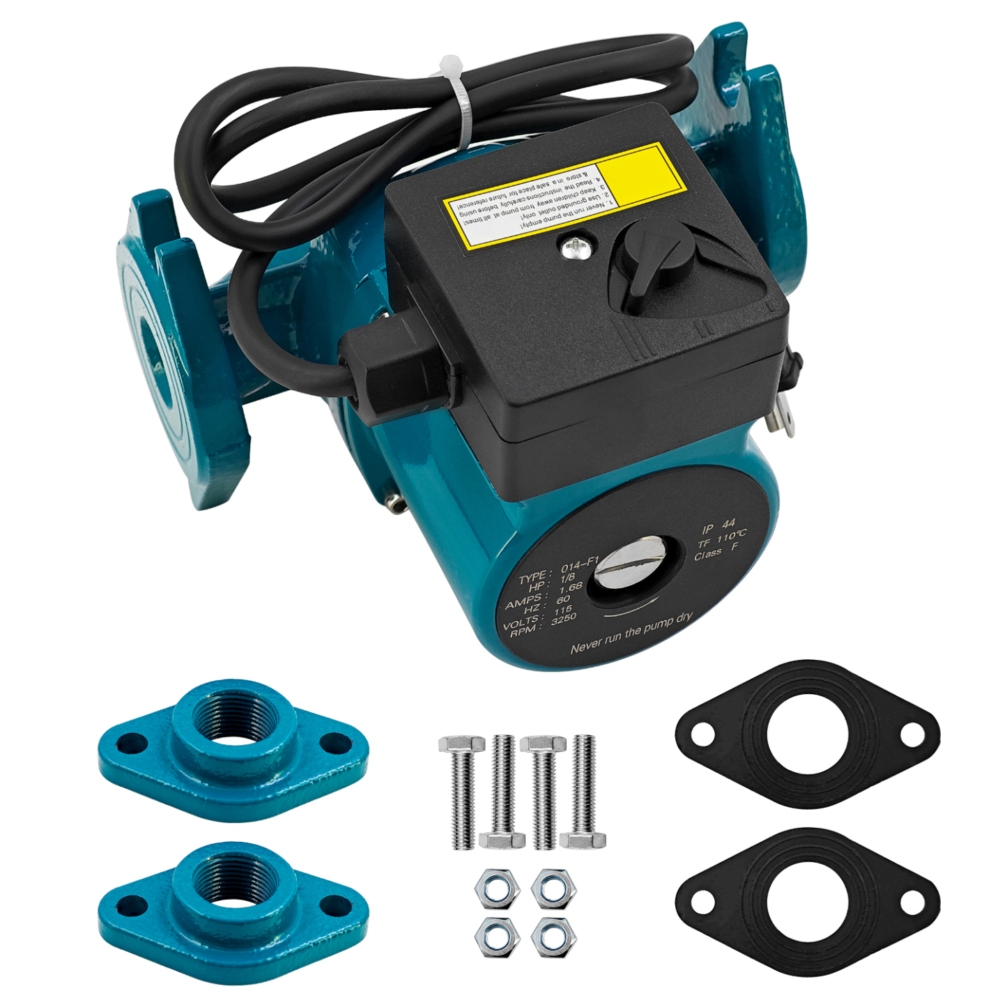 Cast Iron Circulator Pump 1/8HP 115 V Single Phase Circulating Pump 0014F1