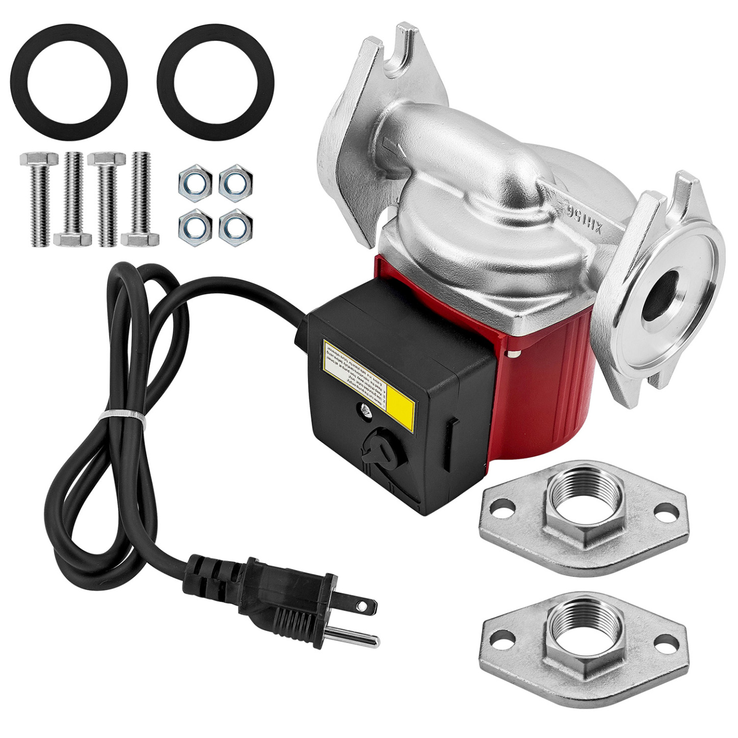 1/2 HP Water Circulator Pump for Grundfos 115V 3-Speed, Hot Water Recirculating Pump for Hydronic Radiant Floor Domestic UPS43100SF