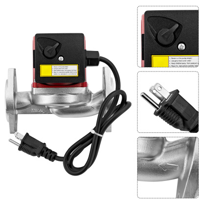 1/2 HP Water Circulator Pump for Grundfos 115V 3-Speed, Hot Water Recirculating Pump for Hydronic Radiant Floor Domestic UPS43100SF
