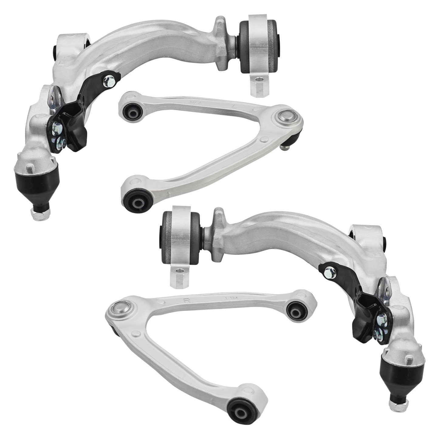 Front Lower & Upper Control Arm Kit for Infiniti M56/M37 2011-2013, M35h 2012-2013, Q70/Q70L 2015-2019 RWD